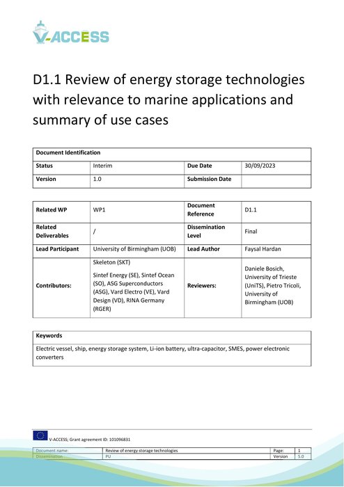 D1.1 Review of the storage technologies